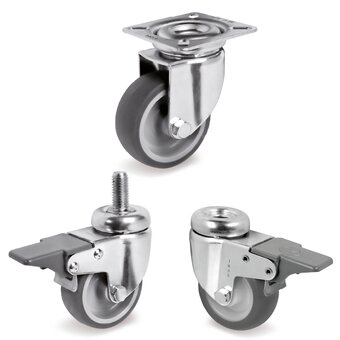 Roues en caoutchouc thermoplastique